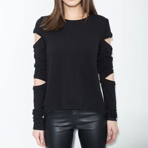 Generation Love Black Regina Cut Out Sweatshirt Size XS